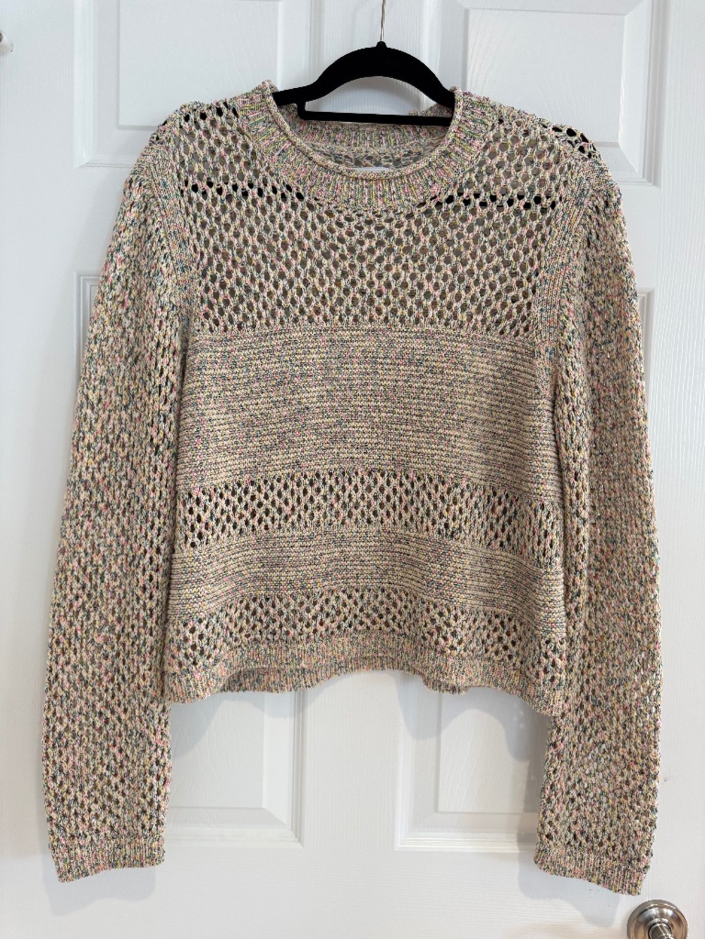 Pistola Women's Caroline Multipop Crochet Pullover Size Medium
